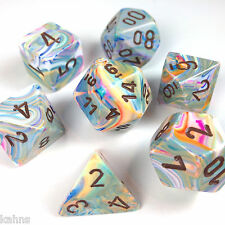 Chessex Dice: Poly Festive Vibrant/Brown (7)