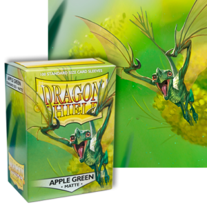 Dragon Shields: (100) Matte Apple Green