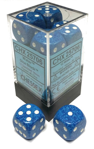 Chessex Dice: Speckled: 16mm D6 Water (12)