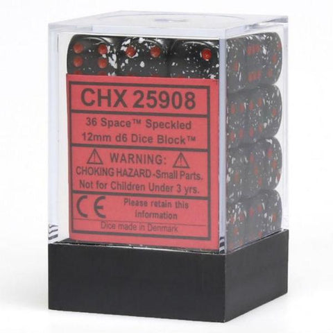 Chessex Dice: Space 12mm D6 Dice Block (36)