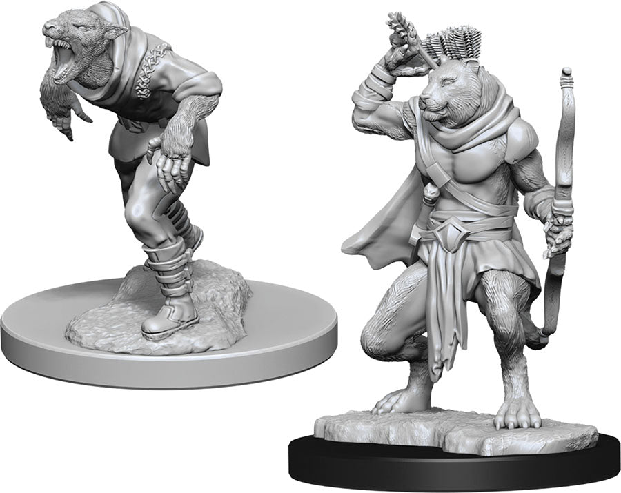 D & D Nolzur`s Marvelous Unpainted Miniatures: W11 Wererat & Weretiger