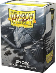 Dragon Shields: (100) Matte Dual - Snow