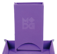 Fold Up Velvet Dice Tower: Purple