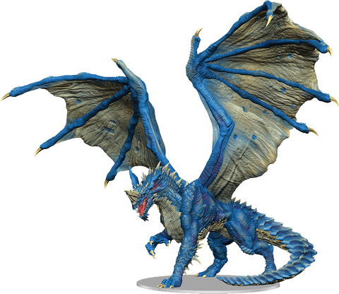 Dungeons & Dragons Fantasy Miniatures: Icons of the Realms - Adult Blue Dragon Premium Figure