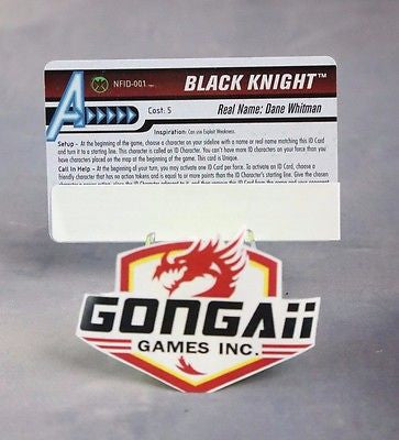 Heroclix Marvel Nick Fury Agents S.H.I.E.L.D Black Knight ID Card #NFID-001