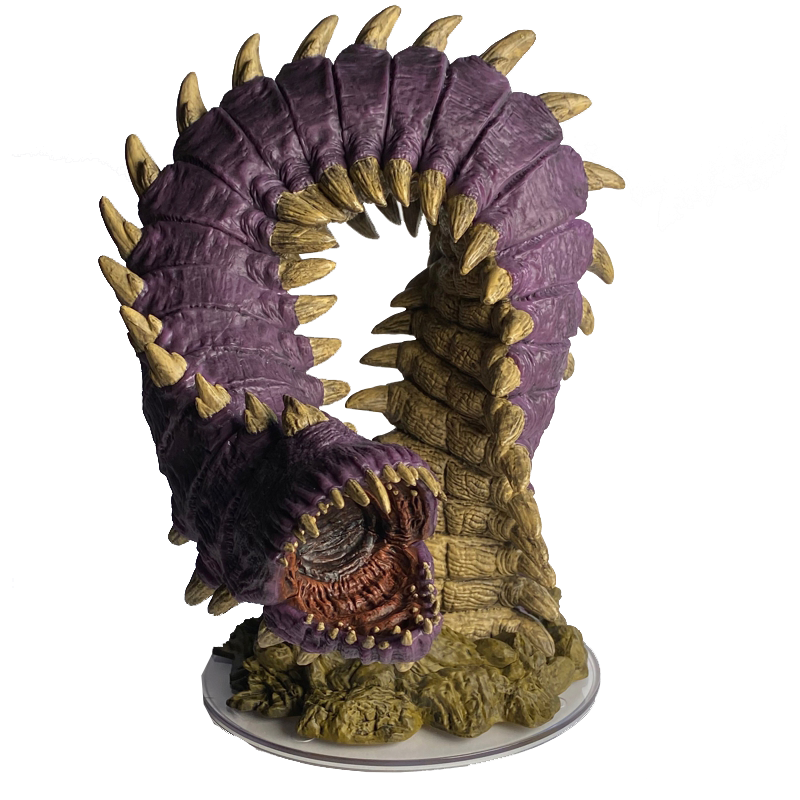 D&D Icons of the Realms Fangs & Talons #046 Purple Worm (Unique)