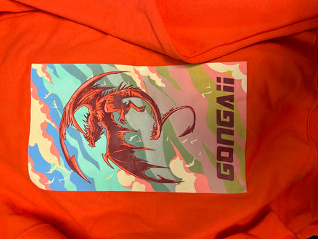 Orange Sea Hooded Sweatshirt