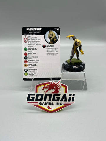 HeroClix X-Men Rise and Fall #017 Sabretooth