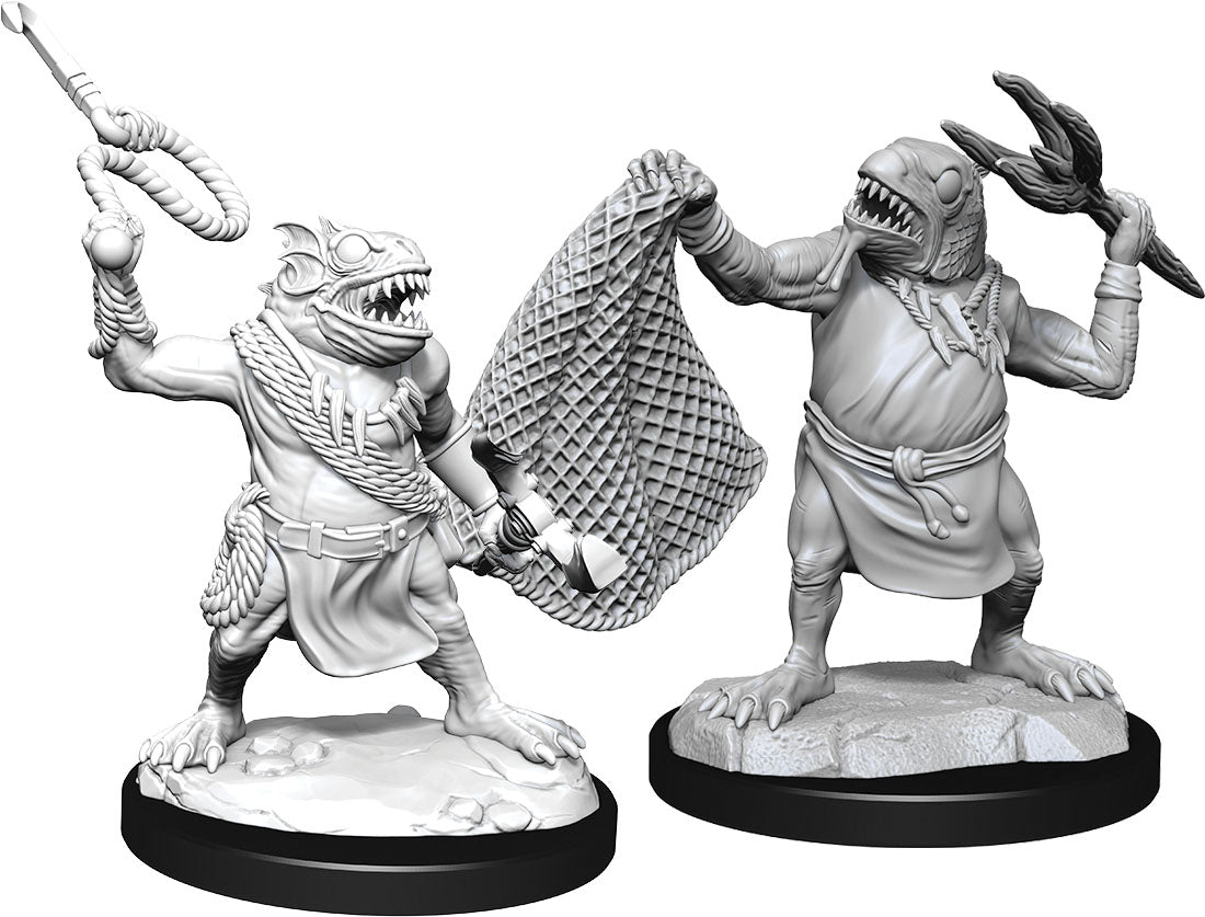 Dungeons & Dragons Nolzur's Marvelous Unpainted Miniatures: W14 Kuo-Toa & Kuo-Toa Whip