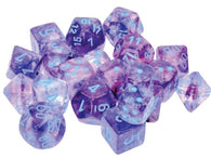 Chessex Dice: Nebula: Polyhedral Nocturnal/blue Luminary 7-Die Set