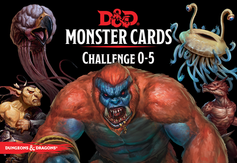 Dungeons & Dragons RPG: Monster Cards - Challenge 0-5 Deck (268 cards)