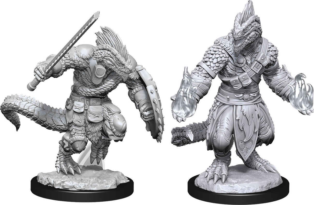Dungeons & Dragons Nolzur's Marvelous Unpainted Miniatures: W15 Lizardfold Barbarian & Lizardfolk Cleric
