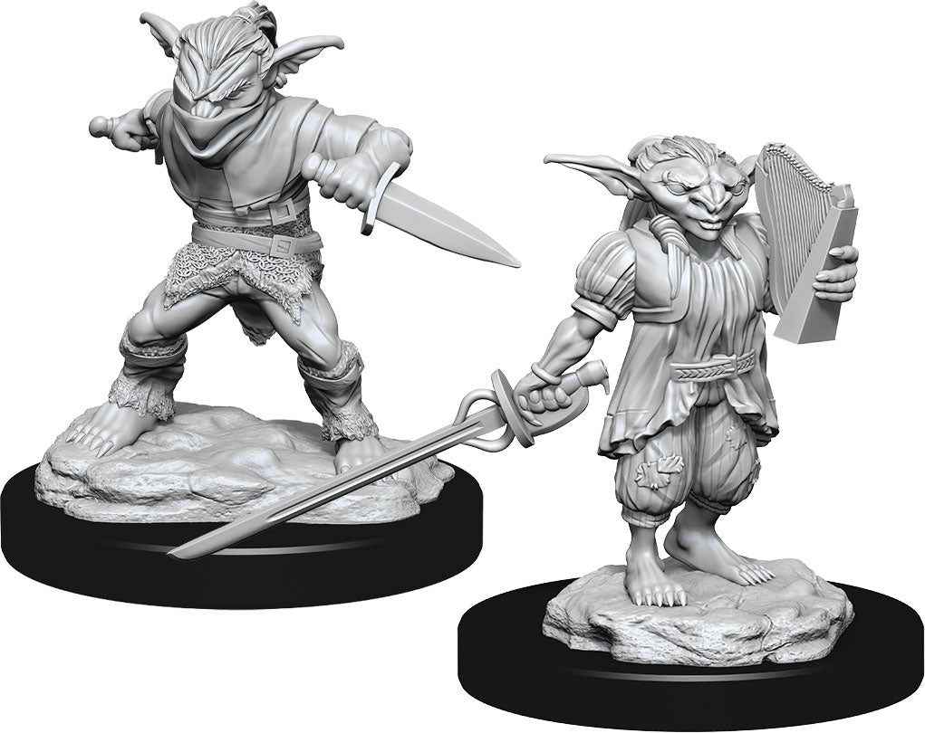 Dungeons & Dragons Nolzur's Marvelous Unpainted Miniatures: W15 Male Goblin Rogue & Female Goblin Bard