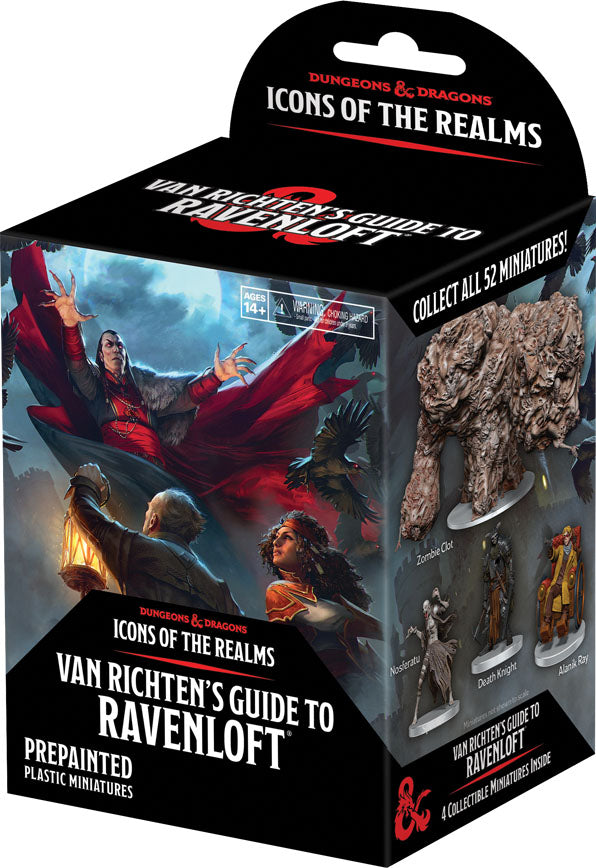 Dungeons & Dragons Fantasy Miniatures: Icons of the Realms Set 21 Van Richten`s Guide to Ravenloft Booster Brick (8)
