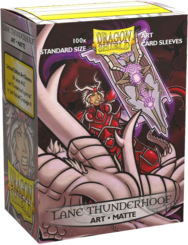 Dragon Shields: (100) Matte Art Sleeves - Lane Thunderhoof Portrait