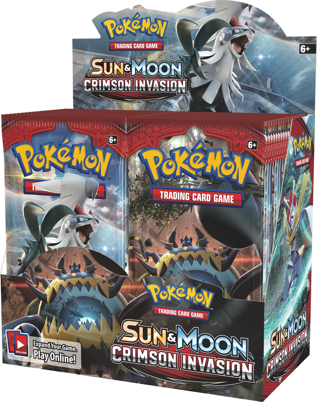 Pokemon TCG: Sun & Moon Crimson Invasion Booster Display