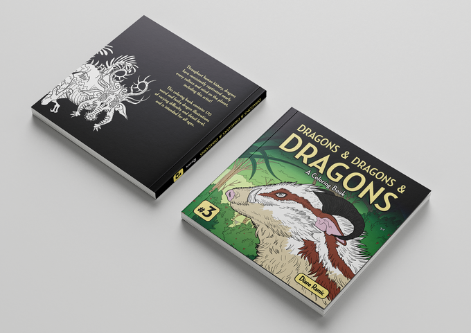 Dragons & Dragons & Dragons A Coloring Book #3