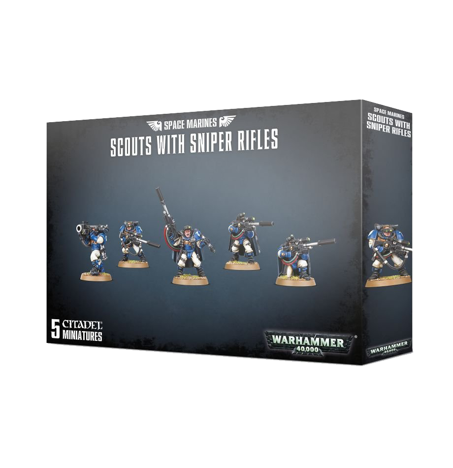 Warhammer 40,000: Space Marines - Scouts w/ Sniper Rifles