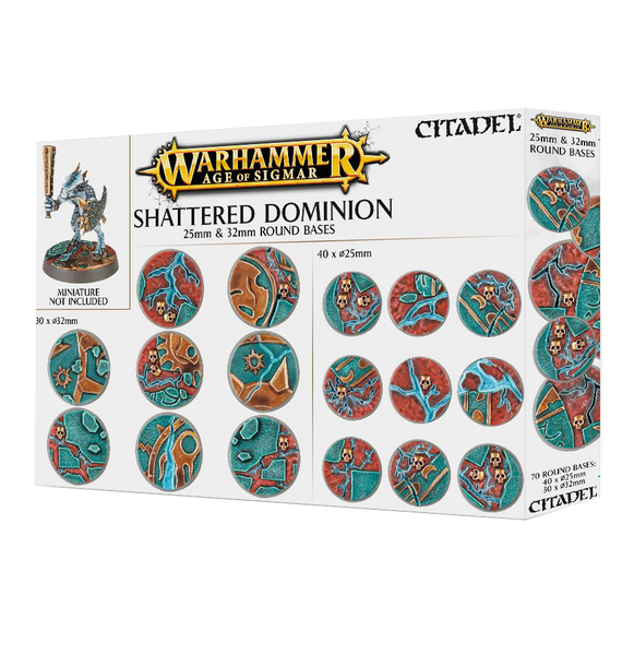 Citadel Age Of Sigmar: Shatter Dominion 25Mm & 23Mm Round Bases
