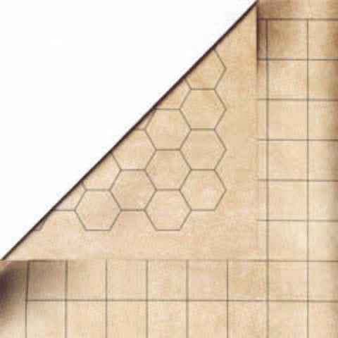Chessex: Double-Sided Battlemat w/ 1.5" Squares/Hexes