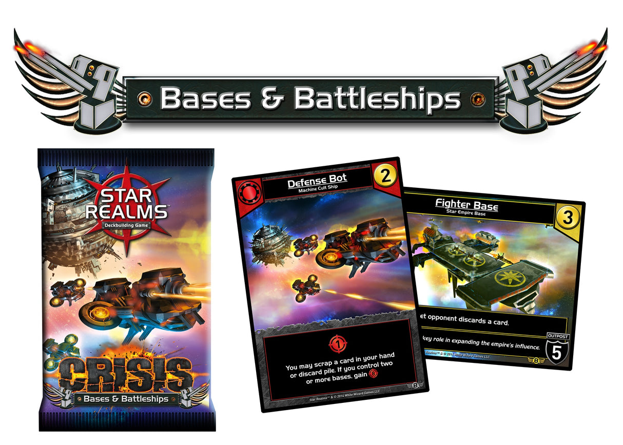 Star Realms Deck Building Game: Crisis: Bases and Battleships