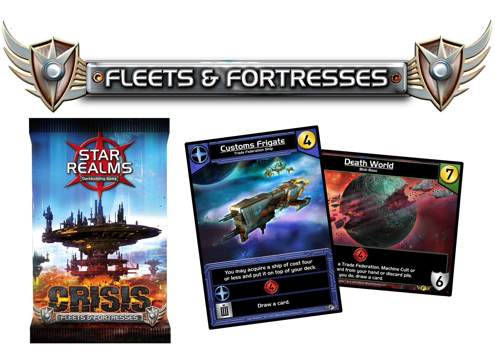 WISE WIZARD GAMES - Pacchetto Espansione Star Realms: Crisi (4 Set Di Carte: Eventi, Eroi, Flotte E Fortezze, Basi E Corazzate)