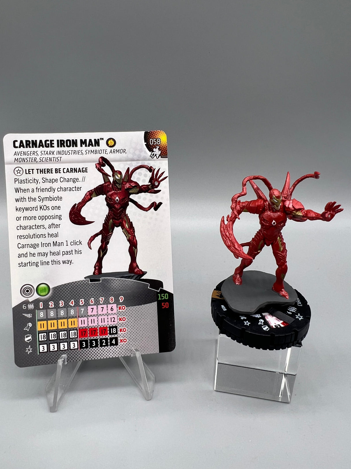 HeroClix Spider-Man Beyond Amazing #058 Carnage Iron Man
