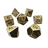 Chessex Dice: Metal: Poly Old Brass (7)