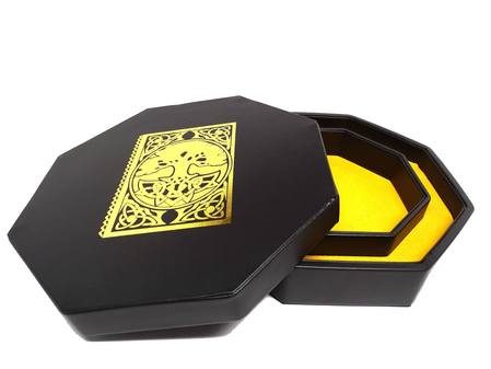 Spell Book Dice Tray With Dice Staging Area and Lid