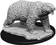WizKids Deep Cuts Unpainted Miniatures: W9 Polar Bear