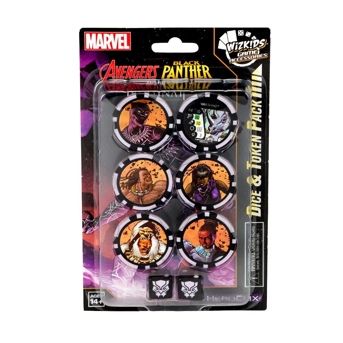 Marvel HeroClix: Avenger Black Panther and the Illuminati Dice and Token Pack