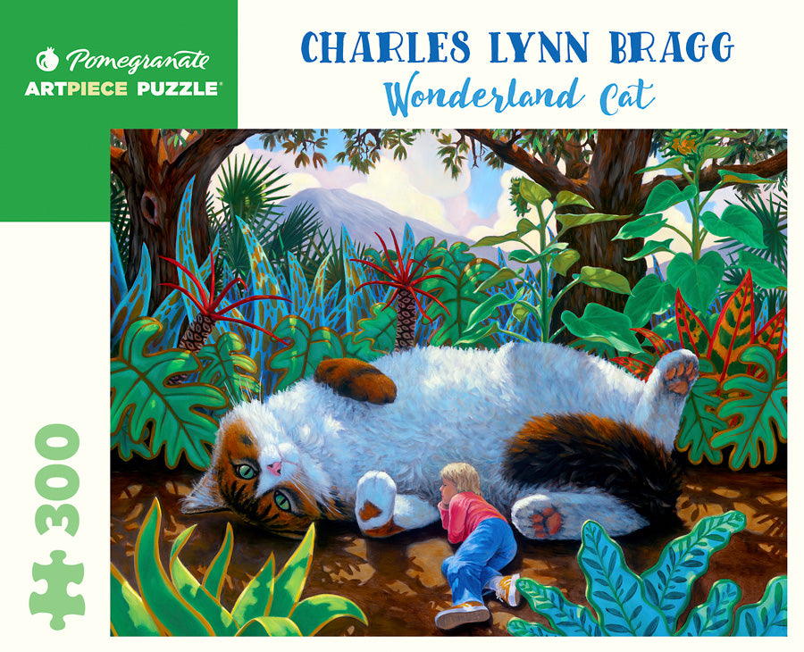 Pomegranate Artpiece Puzzle: 300 Pieces - Charles Lynn Bragg - Wonderland Cat
