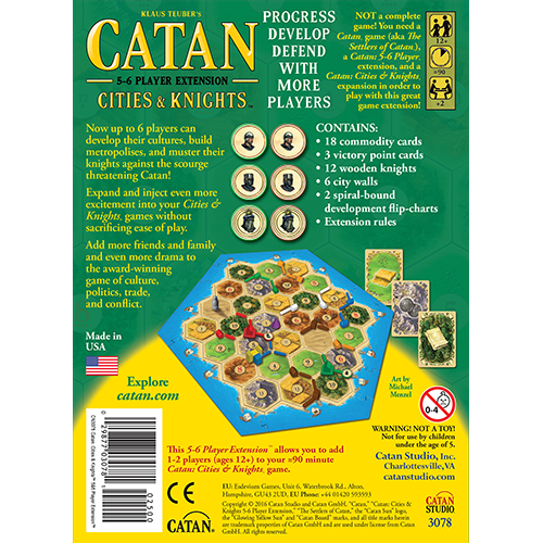 CATAN: Cities and Knights 5-6 Player Extension