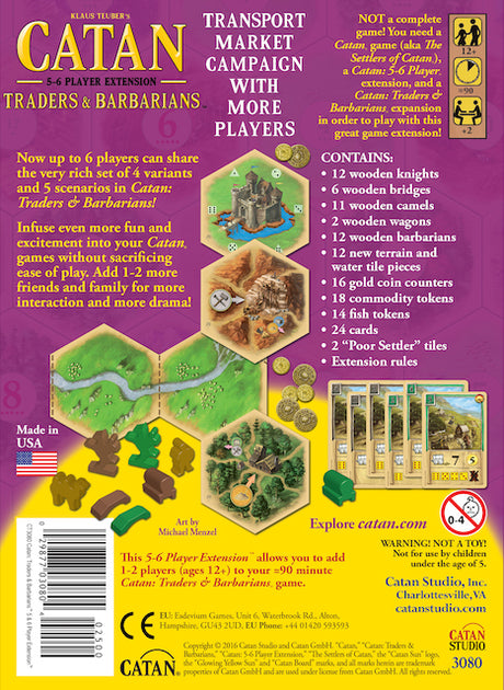 CATAN: Traders and Barbarians 5-6 Player Extension