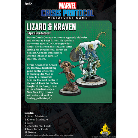 Marvel Crisis Protocol: Lizard and Kraven