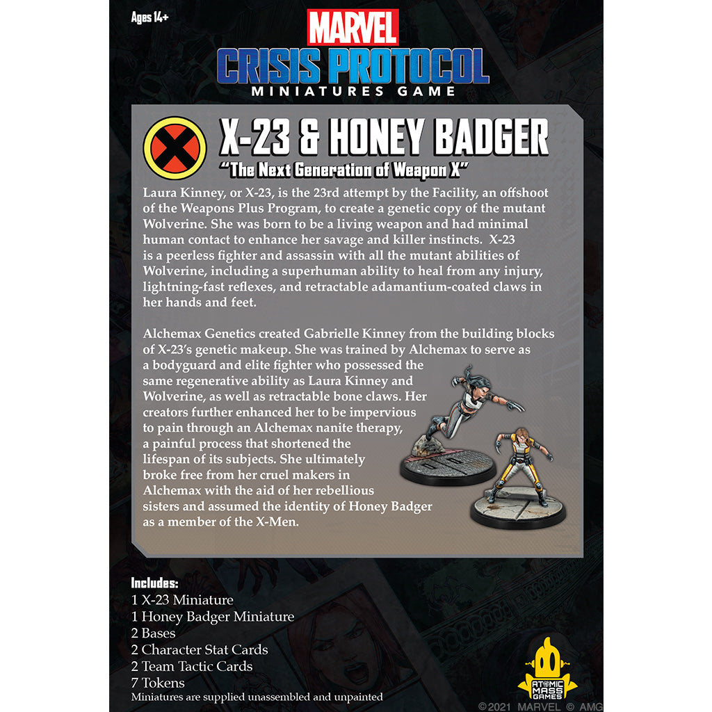Marvel Crisis Protocol: X-23 & Honey Badger