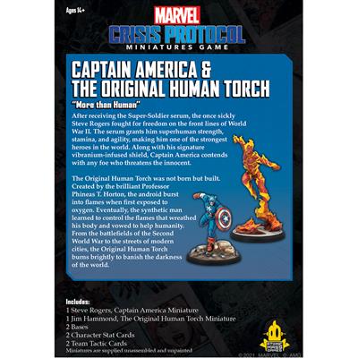 Marvel Crisis Protocol: Captain America & The Original Human Torch
