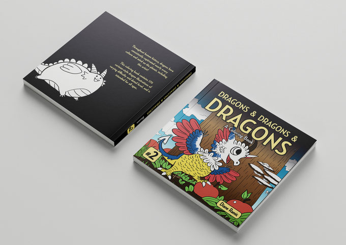 Dragons & Dragons & Dragons A Coloring Book #2