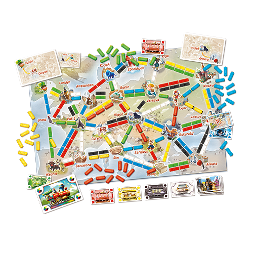 Ticket to Ride: First Journey - Europe Map