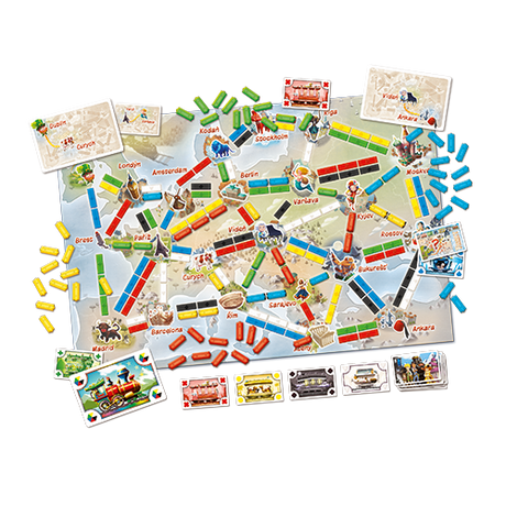 Ticket to Ride: First Journey - Europe Map