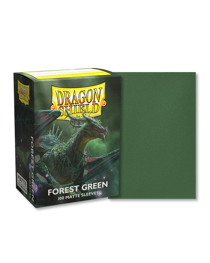 Dragon Shields: (100) Matte Forest Green