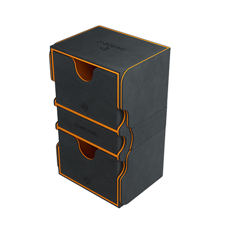 Stronghold 200+ XL Card Convertible Deck Box: Black/Orange (2021 Edition)