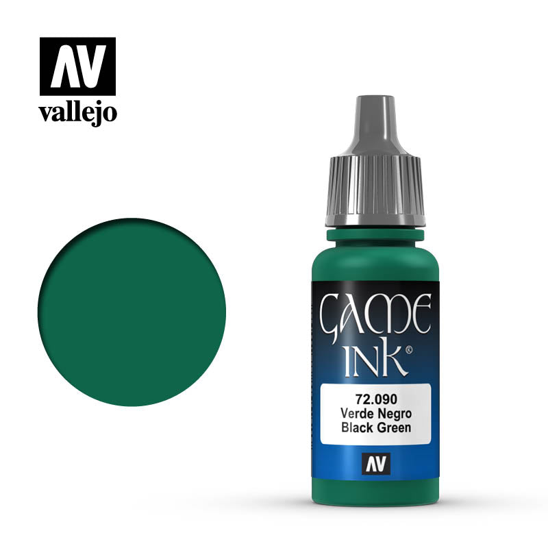 Vallejo Game Ink: Black Green (17ml)