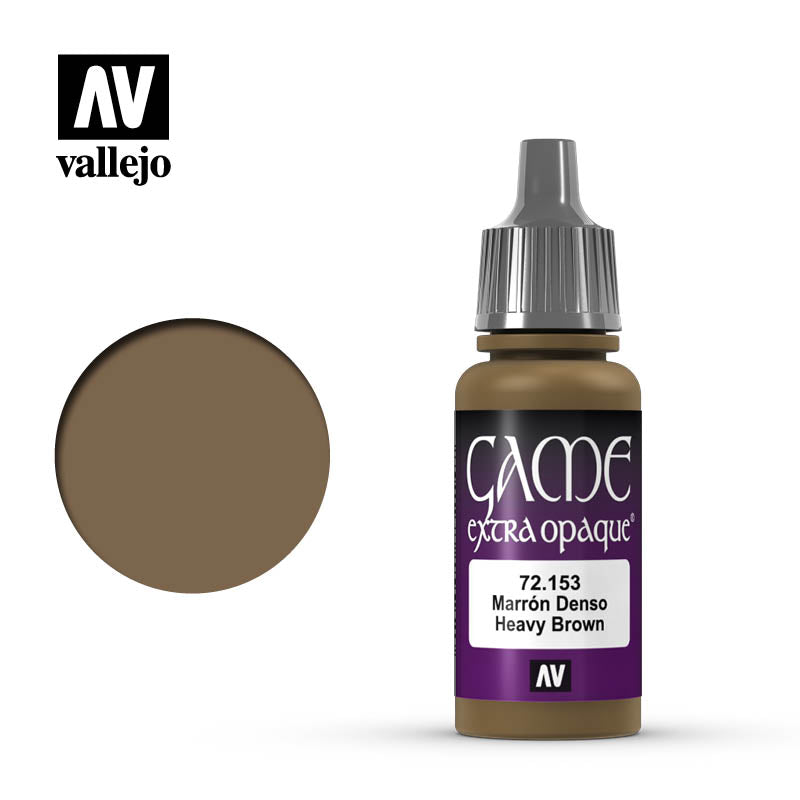 Vallejo Game Extra Opaque: Heavy Brown (17ml)