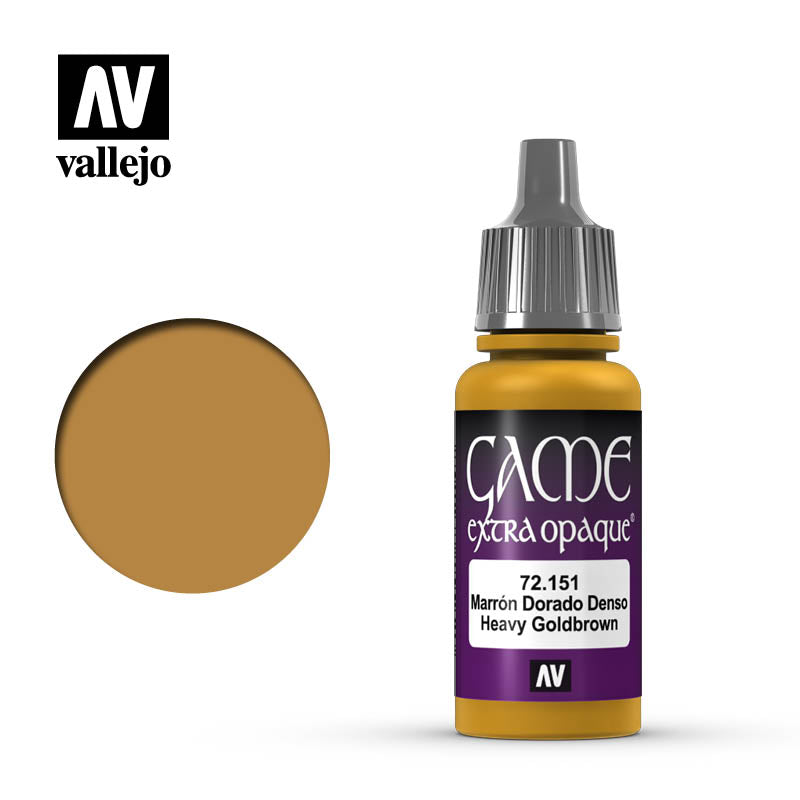 Vallejo Game Extra Opaque: Heavy Gold Brown (17ml)