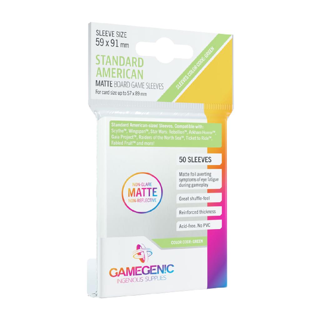 Gamegenic: Matte American Standard Sleeves 59x91 mm – Gongaii Games