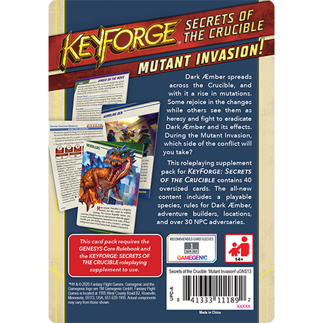 Genesys RPG: Secrets of the Crucible - Mutant Invasion