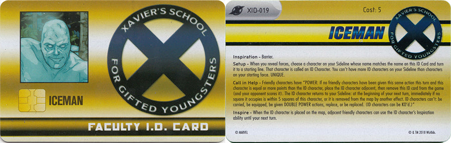 HeroClix X-Men Xavier's School Set Iceman - XID-019