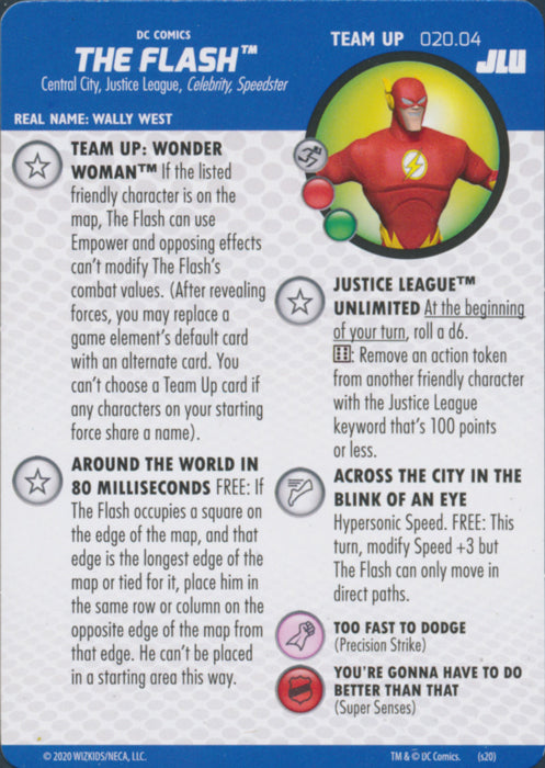 Heroclix Justice League Unlimited #020.04 The Flash Team Up