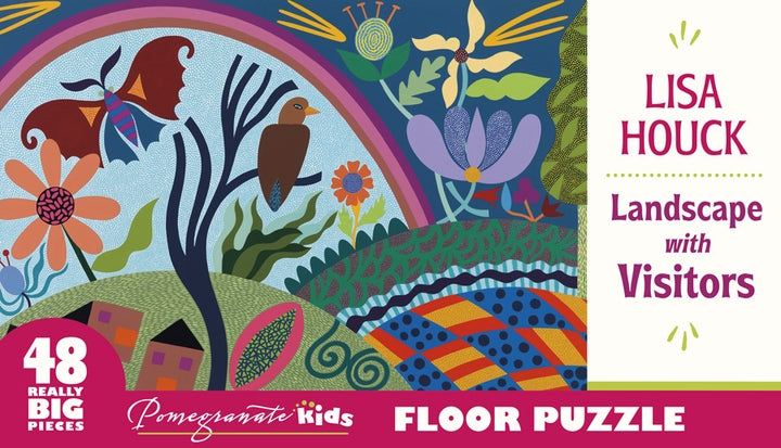Pomegranate Artpiece Puzzle: Floor Puzzle - Lisa Houck - Landscape with Visitors
